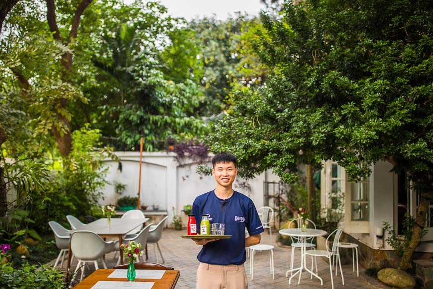 nhà hàng bền vững làng KOTO