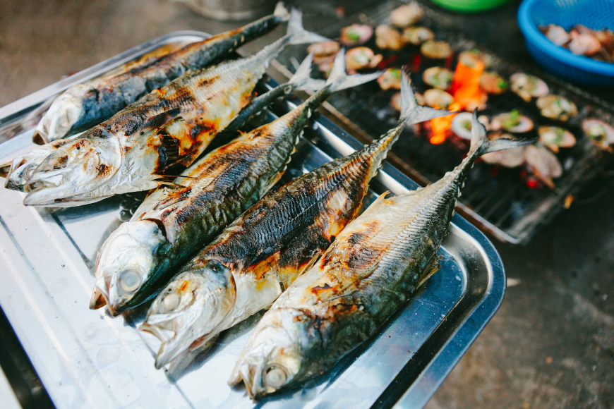 cá sòng nướng